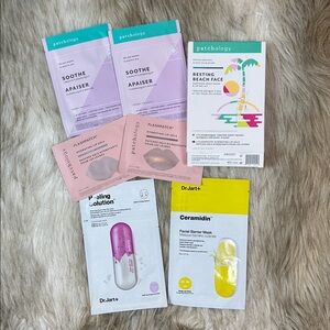 Patchology & Dr. Jart+ Skincare Mask Lot | Sheet Masks & Lip Gels | New
